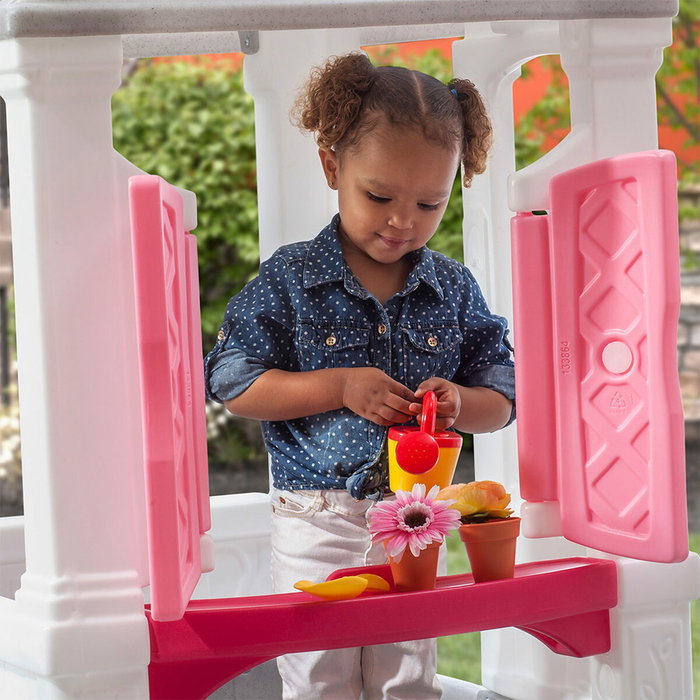 CB Toys Casa de campo Courtyard Cottage rosa