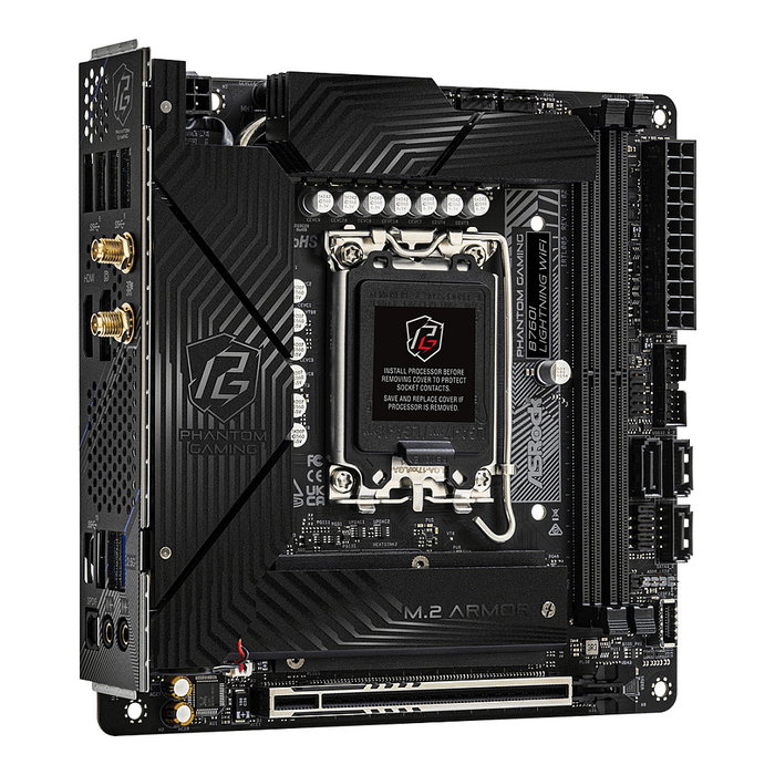 ASRock B760I Lightning WiFi Placa Base Intel LGA 1700 Mini ITX DDR5 Retail con WiFi 6E y Ethernet 2.5GbE