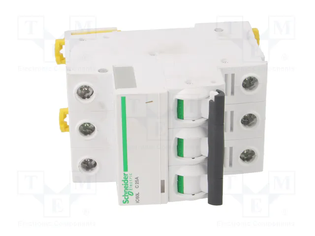 SCHNEIDER ELECTRIC Interruptor magnetotérmico iC60L 25A 3 polos SCHNEIDER ELECTRIC Interruptor magnetotérmico iC60L 25A 3 polos