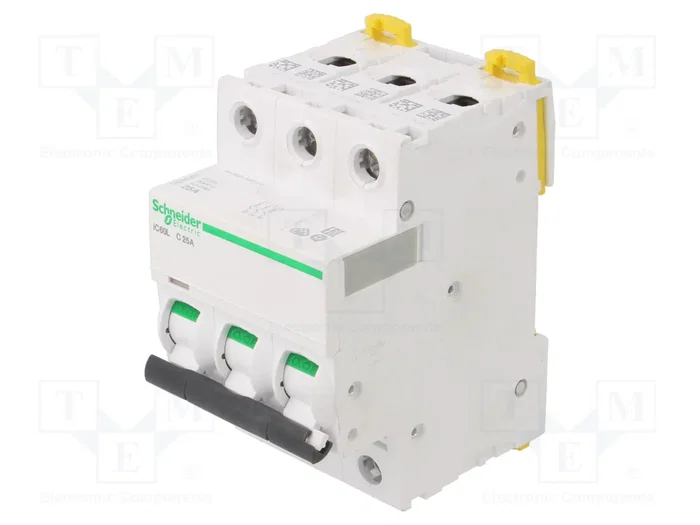 SCHNEIDER ELECTRIC Interruptor magnetotérmico iC60L 25A 3 polos SCHNEIDER ELECTRIC Interruptor magnetotérmico iC60L 25A 3 polos