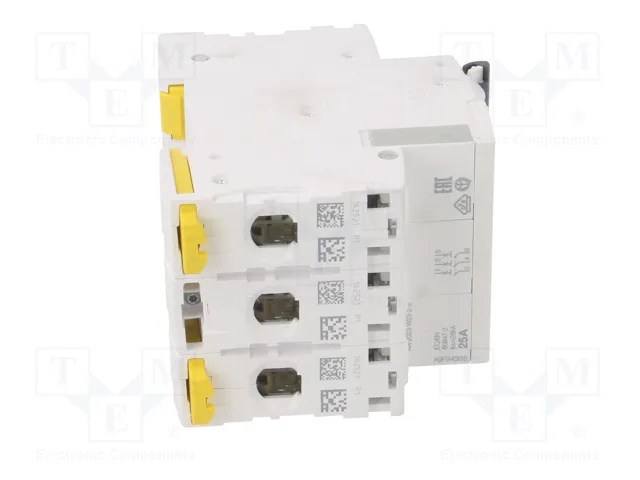 SCHNEIDER ELECTRIC Interruptor magnetotérmico iC60L 25A 3 polos SCHNEIDER ELECTRIC Interruptor magnetotérmico iC60L 25A 3 polos