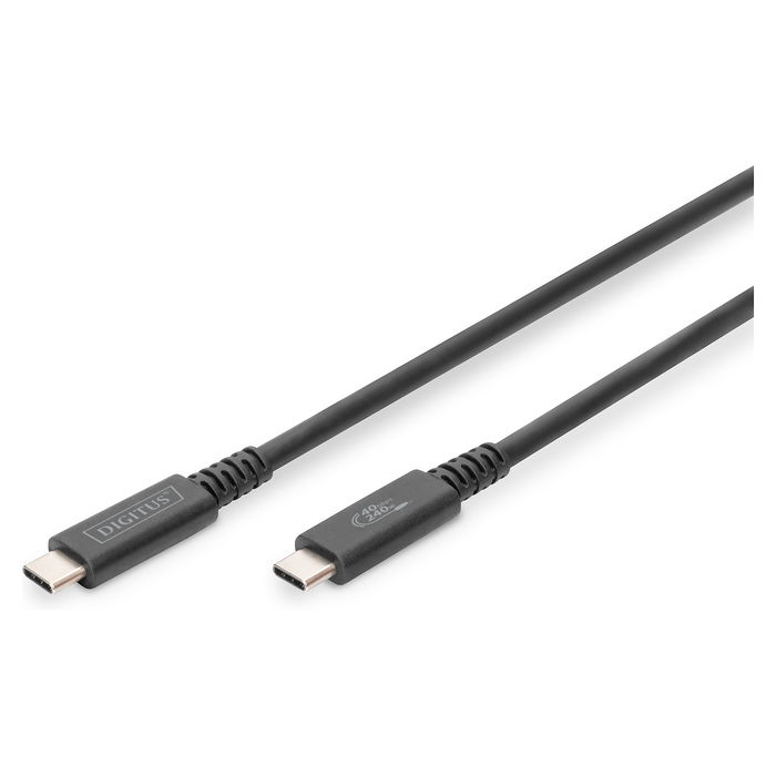 Digitus Cable USB-C 4.0 USB4 40 Gbit/s 100W PD 3.0, Negro, 1 metro Digitus Cable USB-C 4.0 USB4 40 Gbit/s 100W PD 3.0, Negro, 1 metro