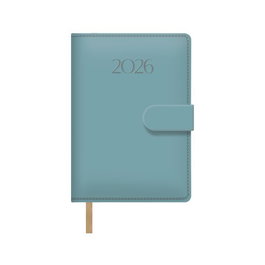 DOHE Agenda Anual 2027 Pretty Cosida Tapa Polipiel Verde con Broche