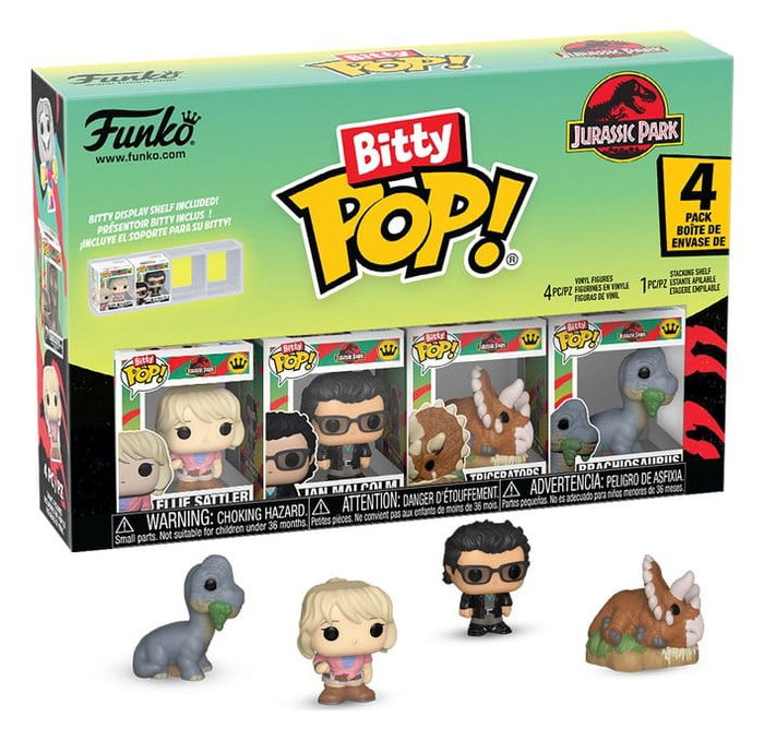 Jurassic Park Pack de 4 Figuras Bitty POP! Vinyl Triceratops 2,5 cm Jurassic Park Pack de 4 Figuras Bitty POP! Vinyl Triceratops 2,5 cm