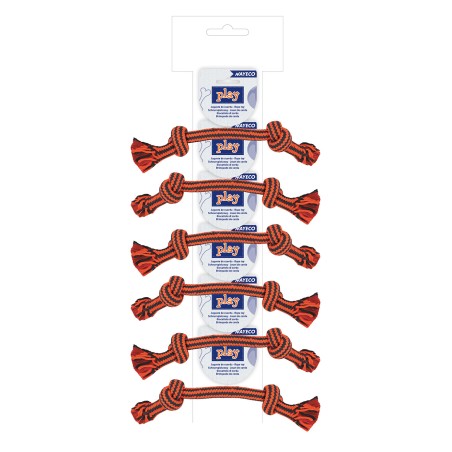 Nayeco Juguete para Perros Cuerda Dental Bicolor Naranja 30 cm (Set de 6) Nayeco Juguete para Perros Cuerda Dental Bicolor Naranja 30 cm (Set de 6)