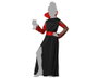 Vampiresa Disfraz de Halloween Niña Infantil Talla 3-4 Años - Vestido y Cinturón Negro con Mangas Transparentes