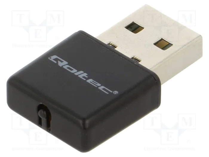 Qoltec 56986 Adaptador NANO WiFi Standard N 300Mbps USB 2.0