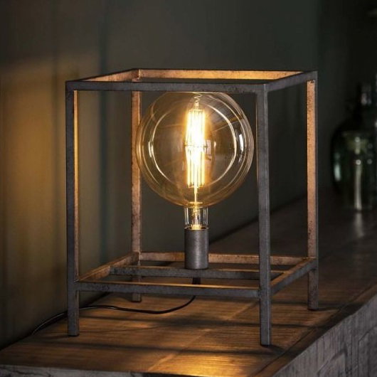 DKD Home Decor Lámpara de Sobremesa Metal Gris Oscuro DKD Home Decor Lámpara de Sobremesa Metal Gris Oscuro