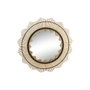 DKD Home Decor Espejo de Bambú 90x90 cm Marrón Natural