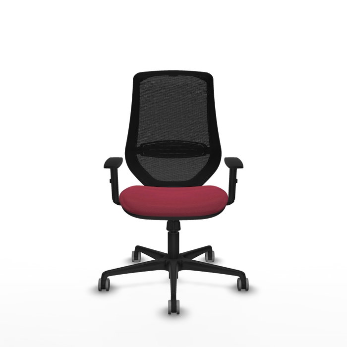 PIQUERAS Y CRESPO Silla de oficina Mardos con mecanismo Sincro, Granate y Negro PIQUERAS Y CRESPO Silla de oficina Mardos con mecanismo Sincro, Granate y Negro