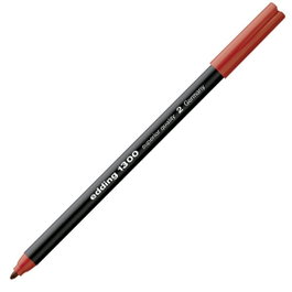 Edding Rotulador 1300 de punta de fieltro rojo, trazo de 3 mm