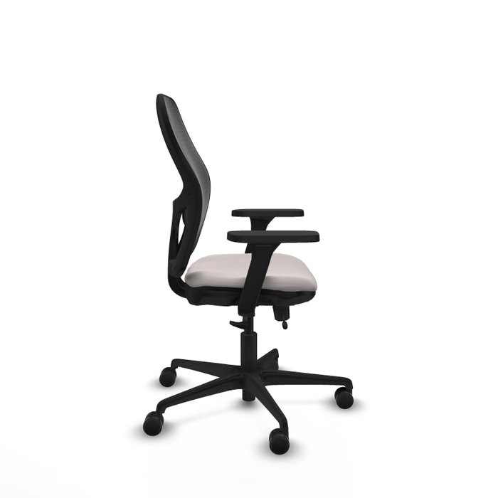 PIQUERAS Y CRESPO Silla de oficina Jorquera con mecanismo Sincro/Traslack Blanco/Negro