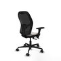 PIQUERAS Y CRESPO Silla de oficina Jorquera con mecanismo Sincro/Traslack Blanco/Negro