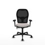 PIQUERAS Y CRESPO Silla de oficina Jorquera con mecanismo Sincro/Traslack Blanco/Negro