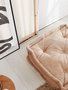 Atelier Del Sofa Cojín de Terciopelo Camel - Lujoso Cojín Decorativo para Hogar, 55x16x55 cm