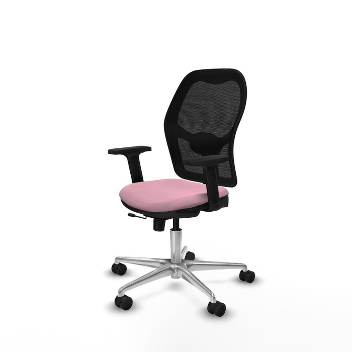 PIQUERAS Y CRESPO Silla de oficina Jorquera Rosa/Negro con mecanismo Sincro/Traslack PIQUERAS Y CRESPO Silla de oficina Jorquera Rosa/Negro con mecanismo Sincro/Traslack