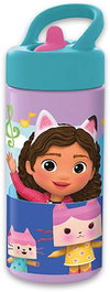 Safta Botella PP Playground Gabby's Dollhouse "Party" 410ml 7,4x17,8x6,4 cm