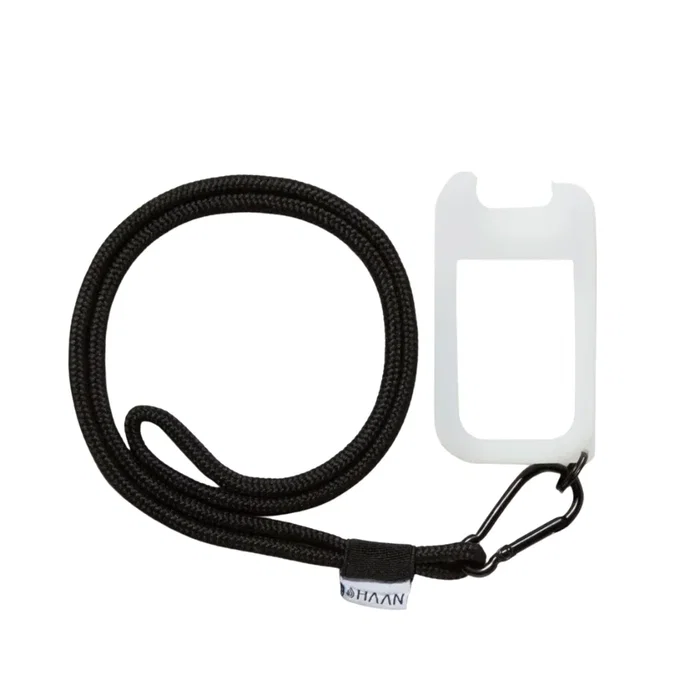 Haan Desinfectante de manos con cordón para el cuello y funda protectora, Negro Haan Desinfectante de manos con cordón para el cuello y funda protectora, Negro