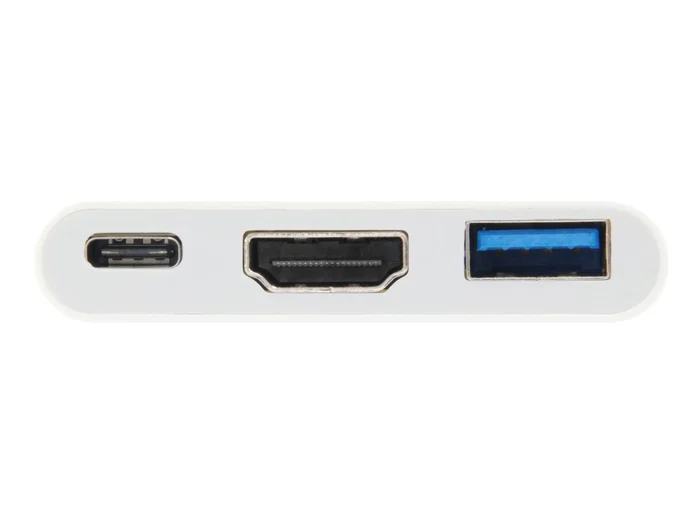 Equip Adaptador USB-C Docking Station 3 en 1, Puerto HDMI 4K/30Hz, USB 3.0, USB-C PD 60W, para MacBook/Chromebook/Portátiles, Referencia 133461 - Blanco