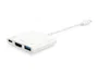 Equip Adaptador USB-C Docking Station 3 en 1, Puerto HDMI 4K/30Hz, USB 3.0, USB-C PD 60W, para MacBook/Chromebook/Portátiles, Referencia 133461 - Blanco