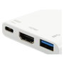 Equip Adaptador USB-C 3 en 1 a HDMI, USB 3.0 y USB-C Blanco 133461