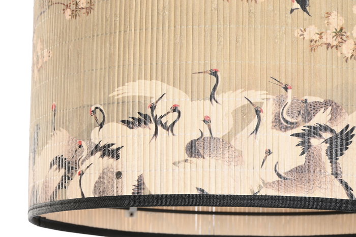 DKD Home Decor Lámpara Techo Oriental Verde Blanco 40 x 30 x 40 cm (4 Unidades)