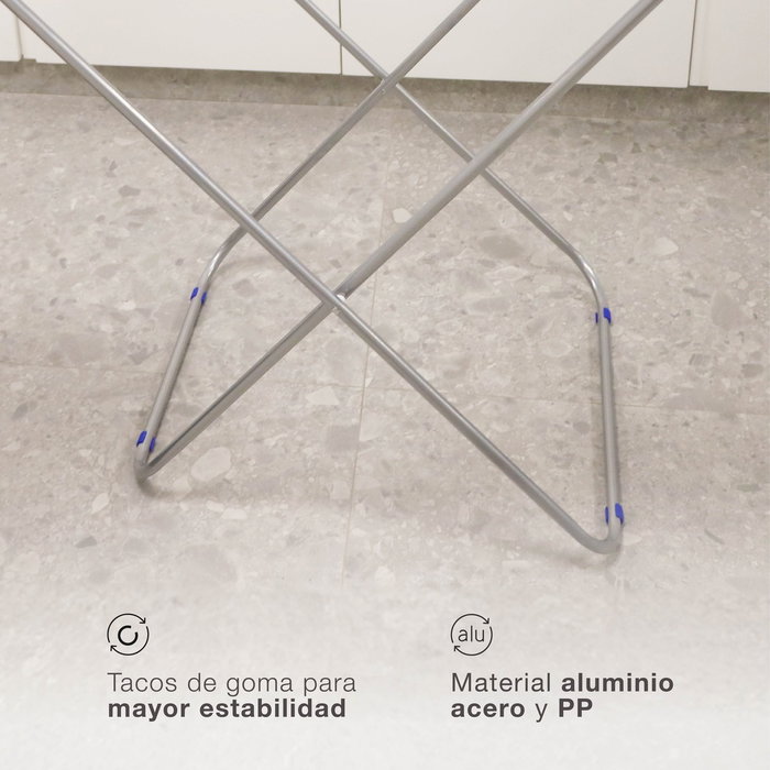 Dovelis Tendedero Plegable Manma de 2 Alas de Aluminio
