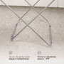 Dovelis Tendedero Plegable Manma de 2 Alas de Aluminio