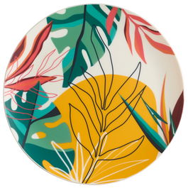 Home Deco Factory Plato Llano Paradis Exotiqu Polipropileno Diámetro 26