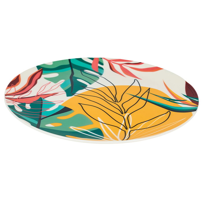 Home Deco Factory Plato Llano Paradis Exotiqu Polipropileno Diámetro 26