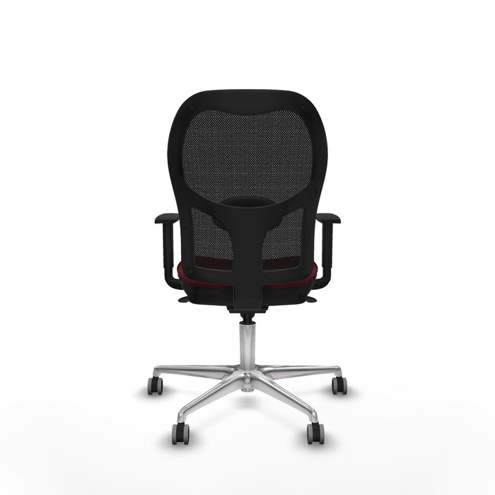 PIQUERAS Y CRESPO Silla de oficina Jorquera con mecanismo Sincro, granate y negro PIQUERAS Y CRESPO Silla de oficina Jorquera con mecanismo Sincro, granate y negro