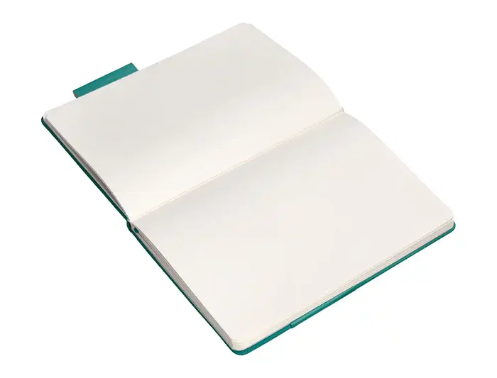 Antartik Cuaderno Tapa Dura A4 Hojas Lisas Verde Aguamarina 100 Hojas 80gr FSC