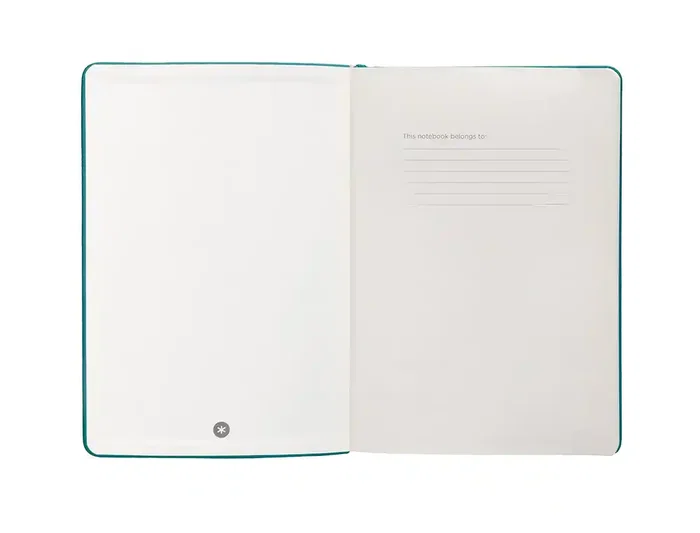 Antartik Cuaderno Tapa Dura A4 Hojas Lisas Verde Aguamarina 100 Hojas 80gr FSC