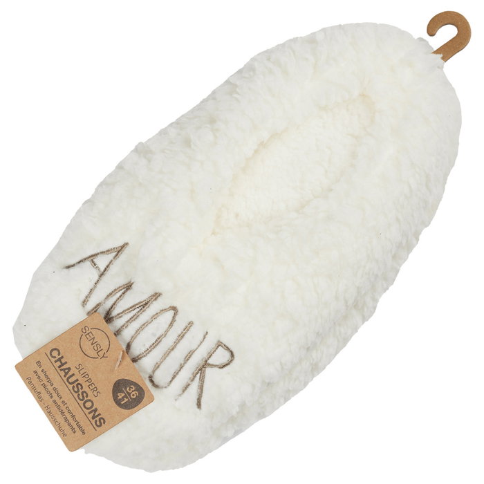 Sensly Zapatillas Sherpa "Amour" Pour Elle Poliéster