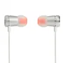 Auriculares Intrauditivos JBL Tune 290/ con Micrófono/ Plateados
