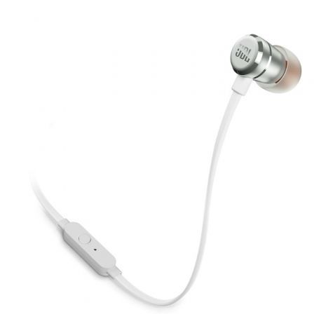 Auriculares Intrauditivos JBL Tune 290/ con Micrófono/ Plateados