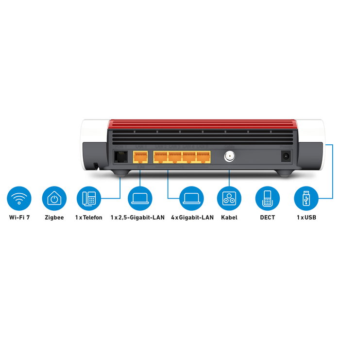 AVM FRITZ!Box 6670 Cable Router Wi-Fi 7 Blanco