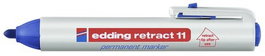 Marcador Permanente Edding 11 Retract Conico  Azul (Set de 10)