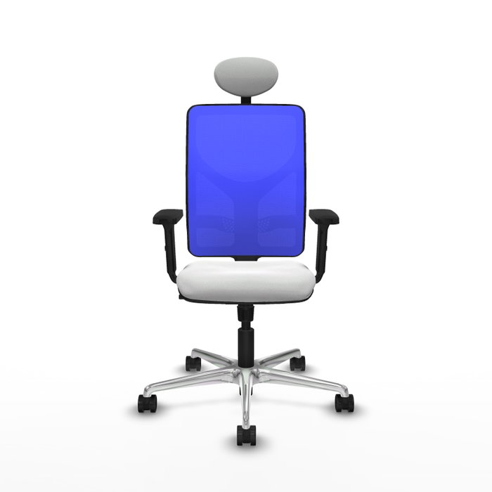 PIQUERAS Y CRESPO Silla de oficina Motilla con mecanismo Sincro, Azul y Blanco PIQUERAS Y CRESPO Silla de oficina Motilla con mecanismo Sincro, Azul y Blanco