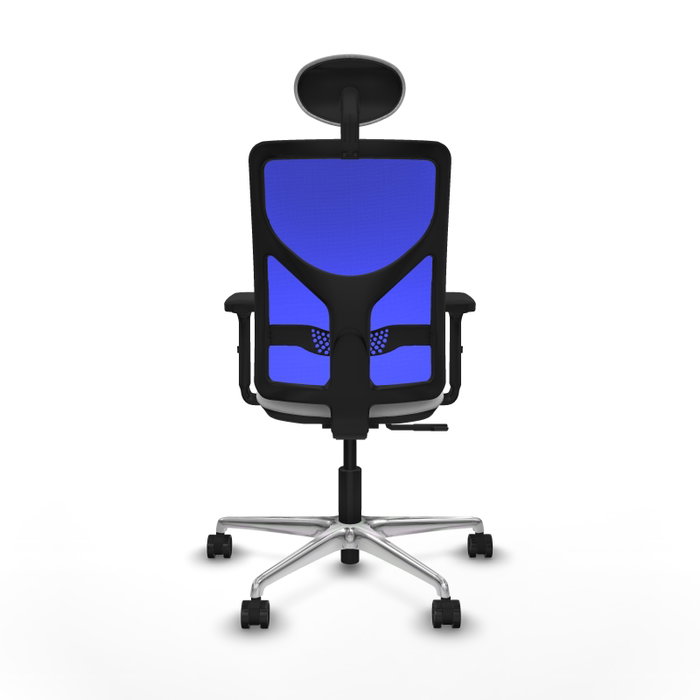 PIQUERAS Y CRESPO Silla de oficina Motilla con mecanismo Sincro, Azul y Blanco PIQUERAS Y CRESPO Silla de oficina Motilla con mecanismo Sincro, Azul y Blanco