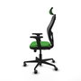 PIQUERAS Y CRESPO Silla de oficina Jorquera con mecanismo Sincro/Traslack Verde y Negro