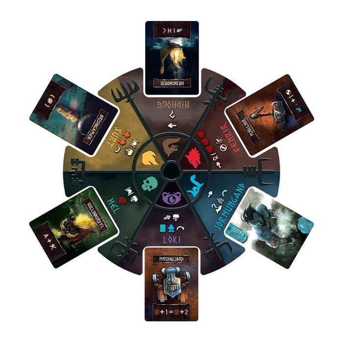 Ludonaute Yggdrasil Chronicles - Juego de Mesa Cooperativo de Mitología Nórdica, 1-5 Jugadores, 45-60 Minutos, Edad 14+, Español