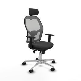 PIQUERAS Y CRESPO Silla de oficina Jorquera con mecanismo Sincro, Gris