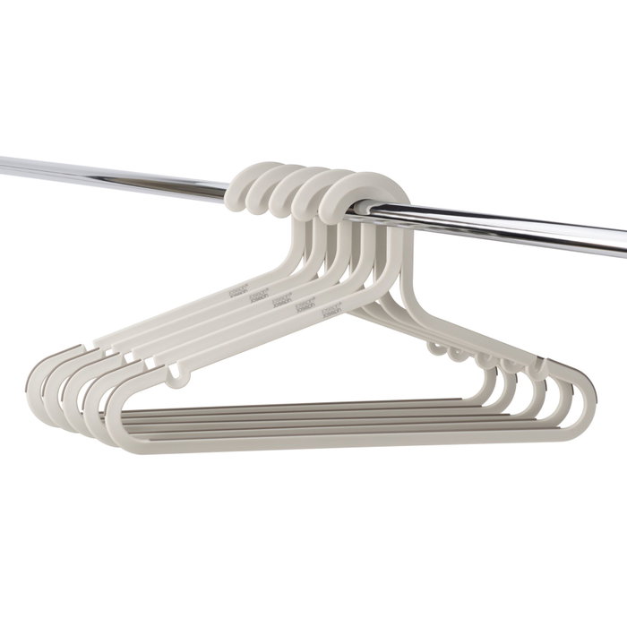 Joseph Joseph Set de 5 Perchas Orderly Antienredos Ecru