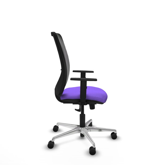 PIQUERAS Y CRESPO Silla de oficina Zulema con mecanismo Sincro, Lila y Negro PIQUERAS Y CRESPO Silla de oficina Zulema con mecanismo Sincro, Lila y Negro