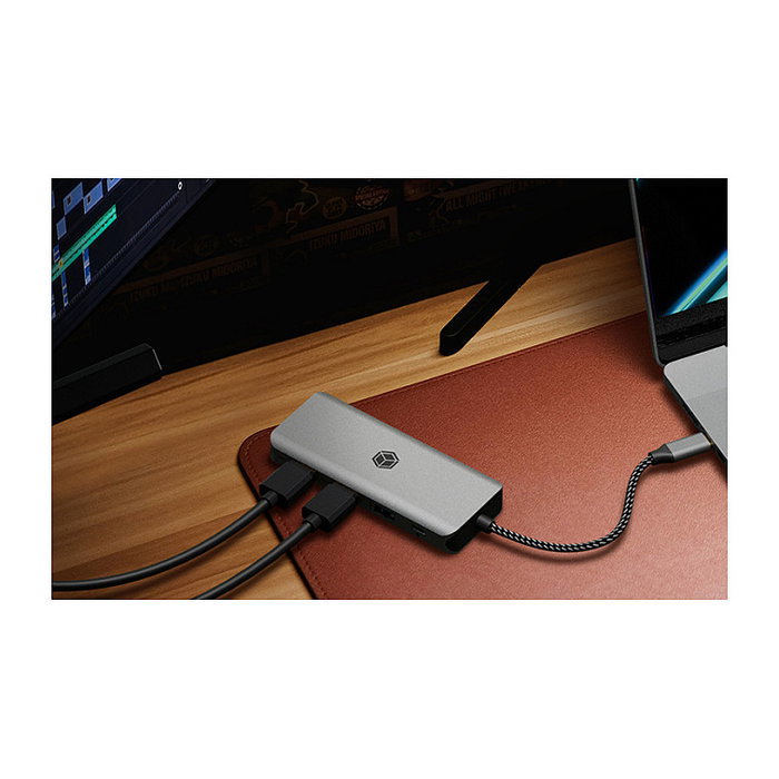 ICY BOX IB-DK4012-CPD Docking Station 9-en-1 USB-C 100W PD