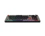 MSI Forge GK110 Teclado Gaming USB con Retroiluminación RGB, Teclado de Membrana QWERTY Español, Negro, 97 Teclas con Rueda de Volumen, Hotkeys y Antifantasma