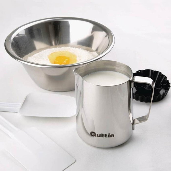 My Bar - Lechera de acero inoxidable 475 ml, para bar, dimensiones: 8.6 cm (ancho) x 9.5 cm (alto) x 12 cm (largo), 2.3 kg (12 Unidades)