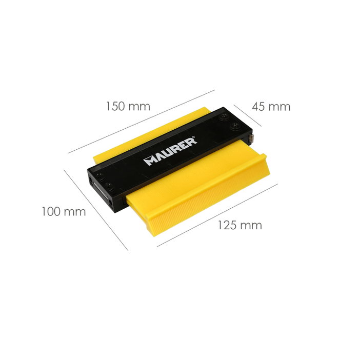 MAURER Medidor De Contornos 100x125 mm con Bloqueo MAURER Medidor De Contornos 100x125 mm con Bloqueo