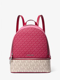 Michael Kors Mochila RHEA Rosa en Piel